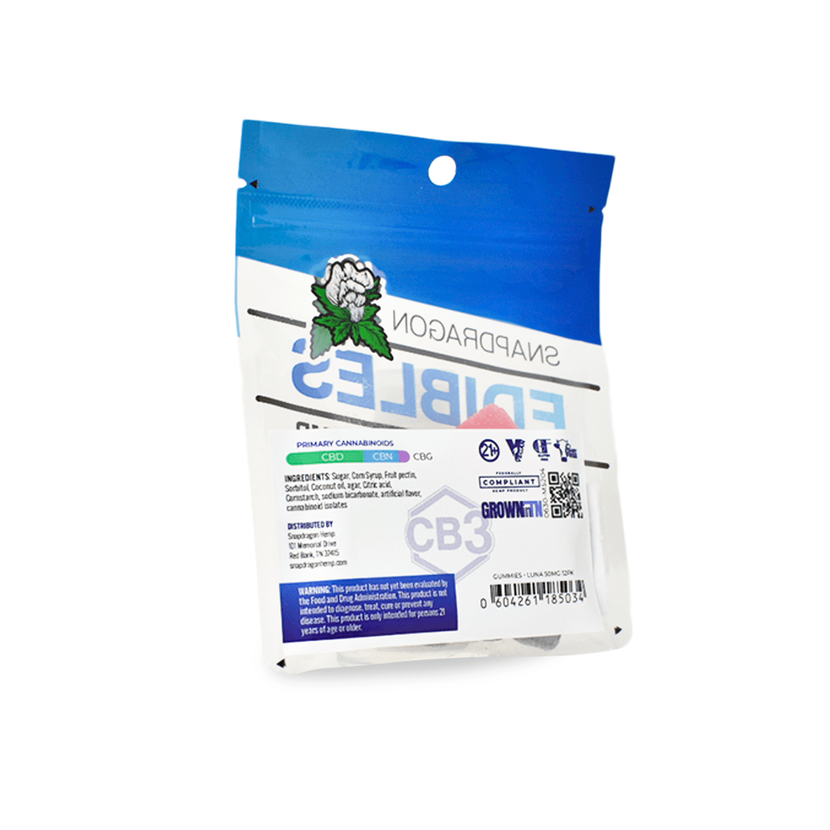 CBN, CBD, CBG Infused Luna Gummies