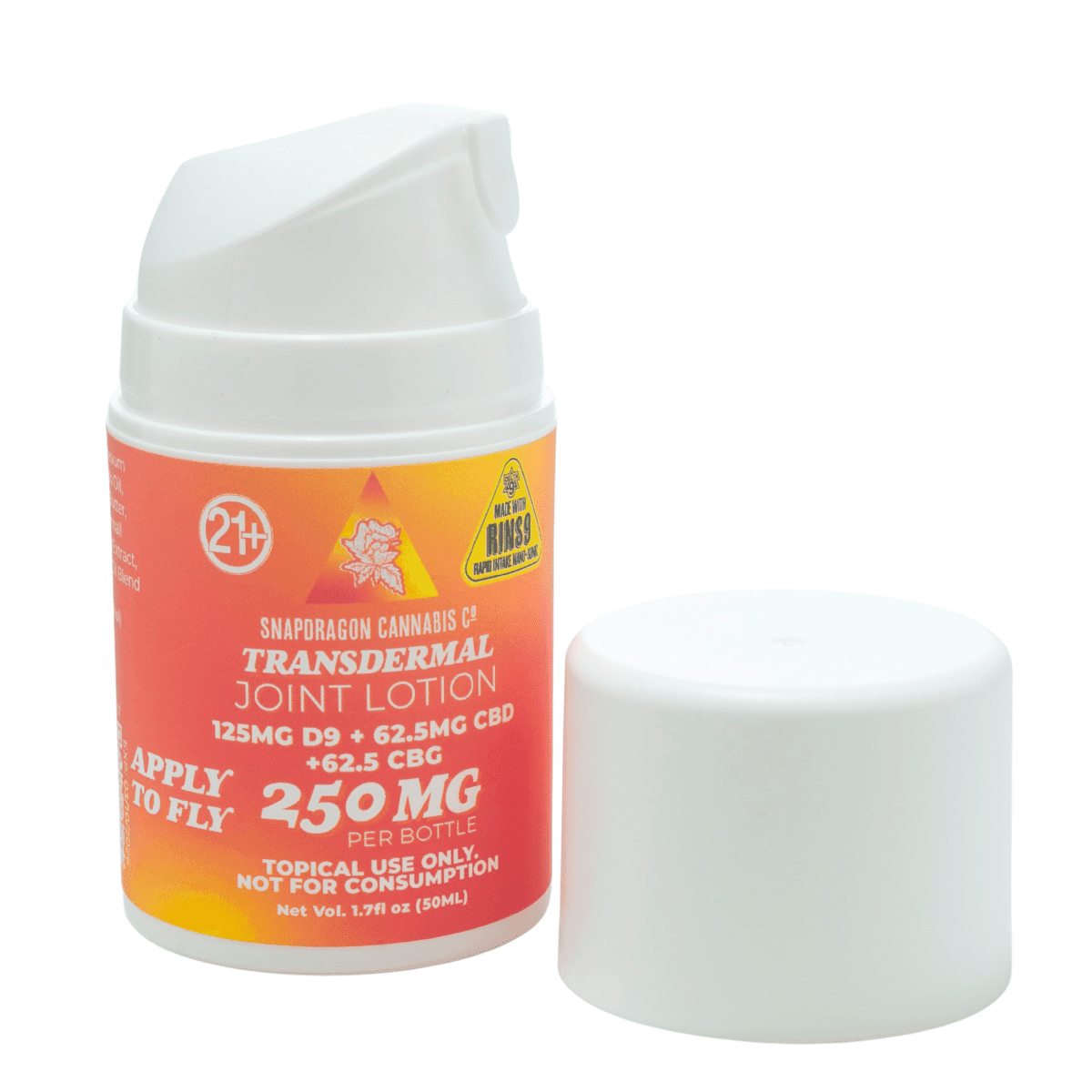 Transdermal Magnesium Joint Lotion with Delta-9 THC, CBD, CBG