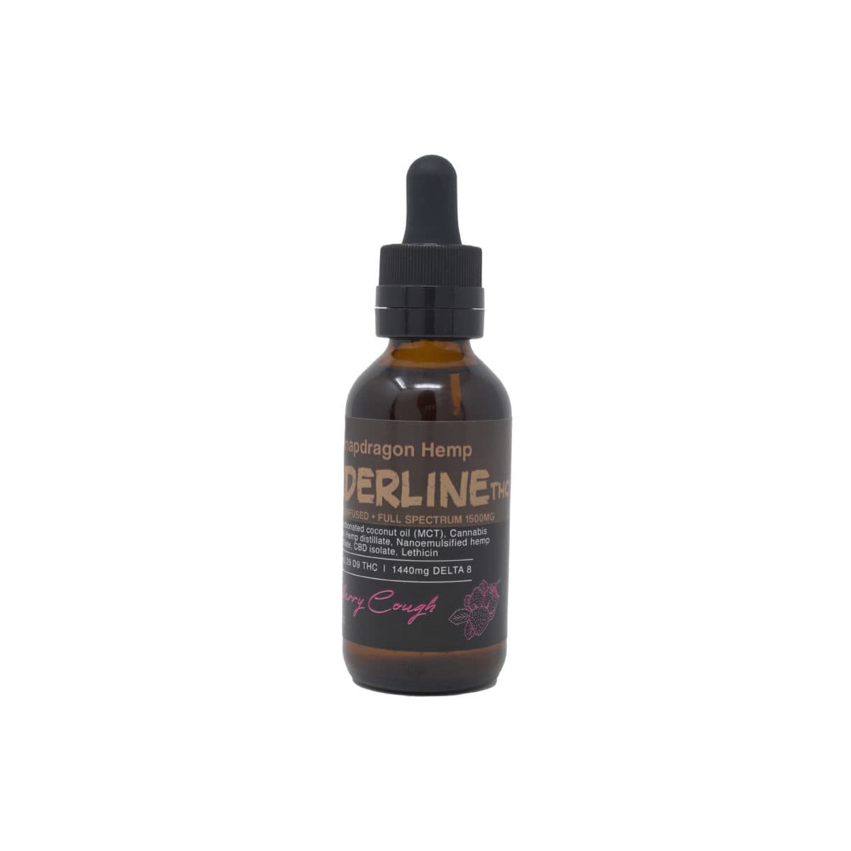 Delta-8 THC and CBD Infused Borderline Tinctures with Live Resin Terpenes